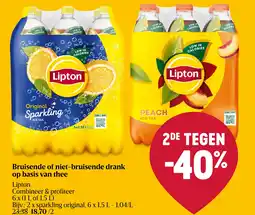 Delhaize Bruisende of niet-bruisende drank op basis van thee aanbieding