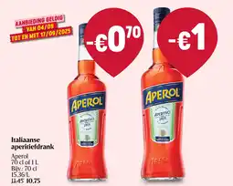 Delhaize Italiaanse aperitiefdrank aanbieding