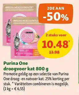 Maxi Zoo Purina One droogvoer kat 800 g aanbieding