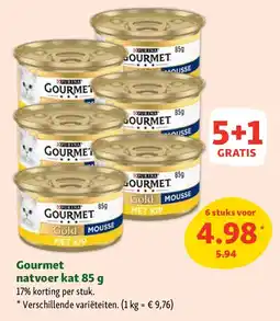 Maxi Zoo Gourmet natvoer kat 85 g aanbieding