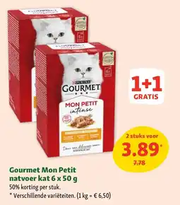 Maxi Zoo Gourmet Mon Petit natvoer kat 6 x 50 g aanbieding