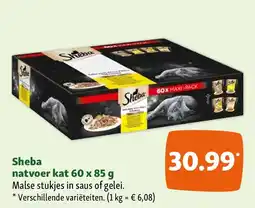 Maxi Zoo Sheba natvoer kat 60 x 85 g aanbieding