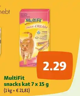 Maxi Zoo MultiFit snacks kat 7 x 15 g aanbieding