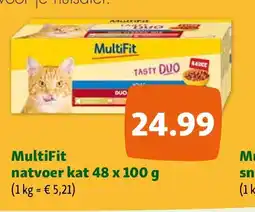 Maxi Zoo MultiFit natvoer kat 48 x 100 g aanbieding