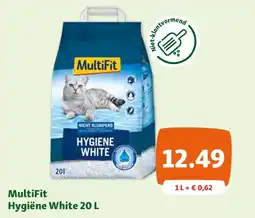 Maxi Zoo MultiFit Hygiëne White 20 L aanbieding