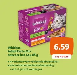 Maxi Zoo Whiskas Adult Tasty Mix natvoer kat 12 x 85 g aanbieding