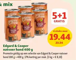 Maxi Zoo Edgard & Cooper natvoer hond 400 g aanbieding
