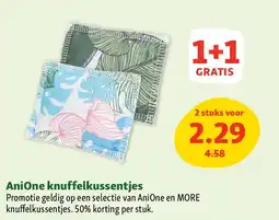 Maxi Zoo AniOne knuffelkussentjes aanbieding