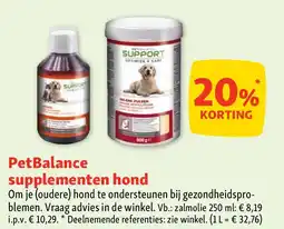 Maxi Zoo PetBalance supplementen hond aanbieding