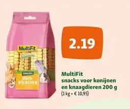 Maxi Zoo MultiFit snacks voor konijnen en knaagdieren 200 g aanbieding