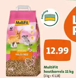 Maxi Zoo MultiFit houtkorrels 11 kg aanbieding