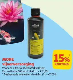 Maxi Zoo MORE vijververzorging aanbieding
