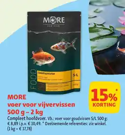 Maxi Zoo MORE voer voor vijvervissen 500 g - 2 kg aanbieding
