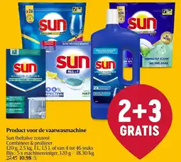 Delhaize Sun Product voor de vaatwasmachine aanbieding