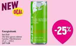 Delhaize Red Bull Energiedrank The lime green edition Curuba-Vlierbloesem aanbieding