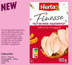 Delhaize Herta finesse ovengegrild kalkoenfilet aanbieding