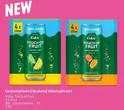 Delhaize Volvic Touch of Fruit Gearomatiseerd bruisend mineraalwater aanbieding