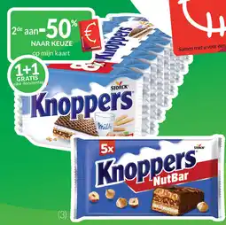 Intermarché Knoppers wafeltjes of Nutbar aanbieding