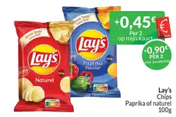 Intermarché Lay's Chips Paprika of naturel aanbieding