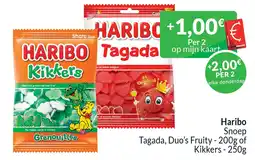Intermarché Haribo Snoep Tagada, Duo's Fruity of Kikkers aanbieding