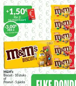 Intermarché M&M's Biscuit of peanut aanbieding