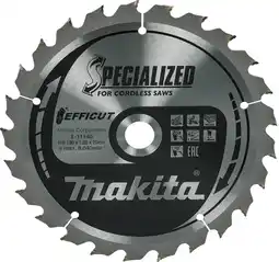 Coolblue Makita Afkortzaagblad Hout Efficut 190x20x1,85 25T aanbieding