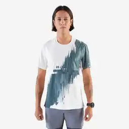 Decathlon Hardloopshirt voor lange afstanden heren Run 900 Ultra beige dessin aanbieding