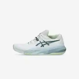 Decathlon Multicourt tennisschoenen voor dames Gel Resolution X wit groen aanbieding