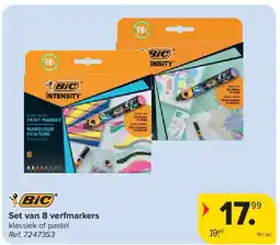 Carrefour Set van 8 verfmarkers aanbieding