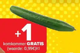 Carrefour komkommer aanbieding