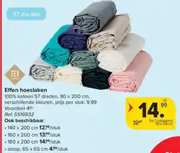 Carrefour Effen hoeslaken aanbieding