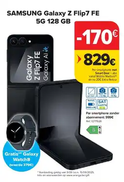 Carrefour SAMSUNG Galaxy Z Flip7 FE 5G 128 GB aanbieding