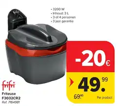 Carrefour Friteuse F3032CR2 aanbieding