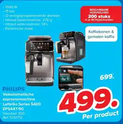 Carrefour Volautomatische espressomachine LatteGo Series 5400 EP5447/90 aanbieding