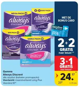 Carrefour Gamma Always Discreet aanbieding