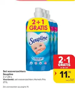 Carrefour Set wasverzachters Soupline aanbieding