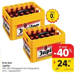 Carrefour Krat bier Jupiler aanbieding