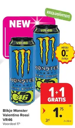 Carrefour Blikje Monster Valentino Rossi VR46 aanbieding
