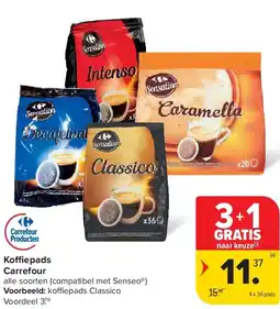 Carrefour Koffiepads Carrefour aanbieding