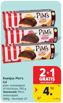 Carrefour Koekjes Pim’s LU aanbieding