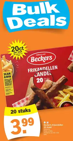 Albert Heijn Beckers frikandellen 20 stuks aanbieding
