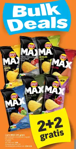 Albert Heijn Lay's MAX 185 gram aanbieding