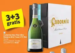 Albert Heijn CodornĂu Non Plus Ultra Reserva Brut Cava 0.75 liter aanbieding