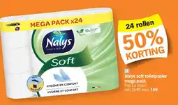 Albert Heijn Nalys soft toiletpapier mega pack aanbieding