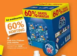 Albert Heijn Dash 4-in-1 Platinum pods zeebries aanbieding