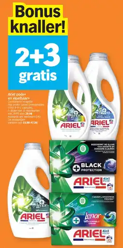 Albert Heijn Ariel pods+ en vloeibaar+ aanbieding