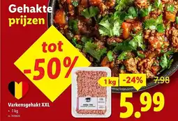Lidl Varkensgehakt XXL aanbieding