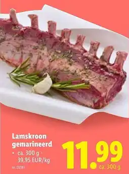 Lidl Lamskroon gemarineerd aanbieding