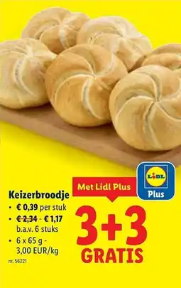 Lidl Keizerbroodje aanbieding