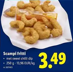 Lidl Scampi fritti aanbieding